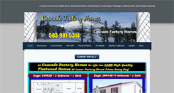 Desktop Screenshot of cascadefactoryhomes.com